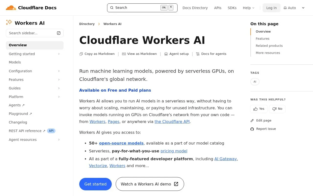 Cloudflare Workers AI